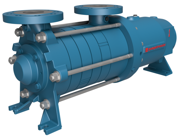 Magnetic drive multistage self-priming centrifugal pumps